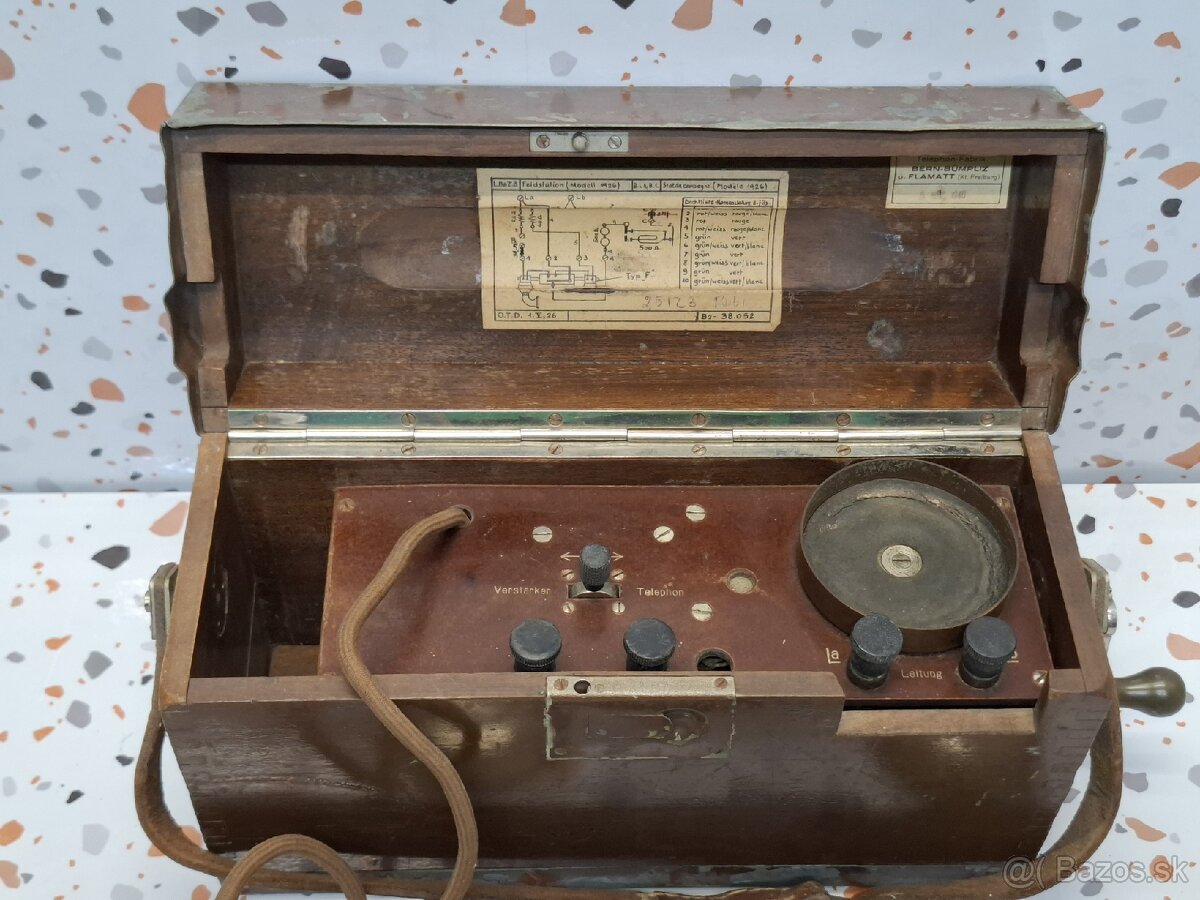 GFELLER 》Model 1926 》POĽNÝ TELEFON 》 WW2 - 2