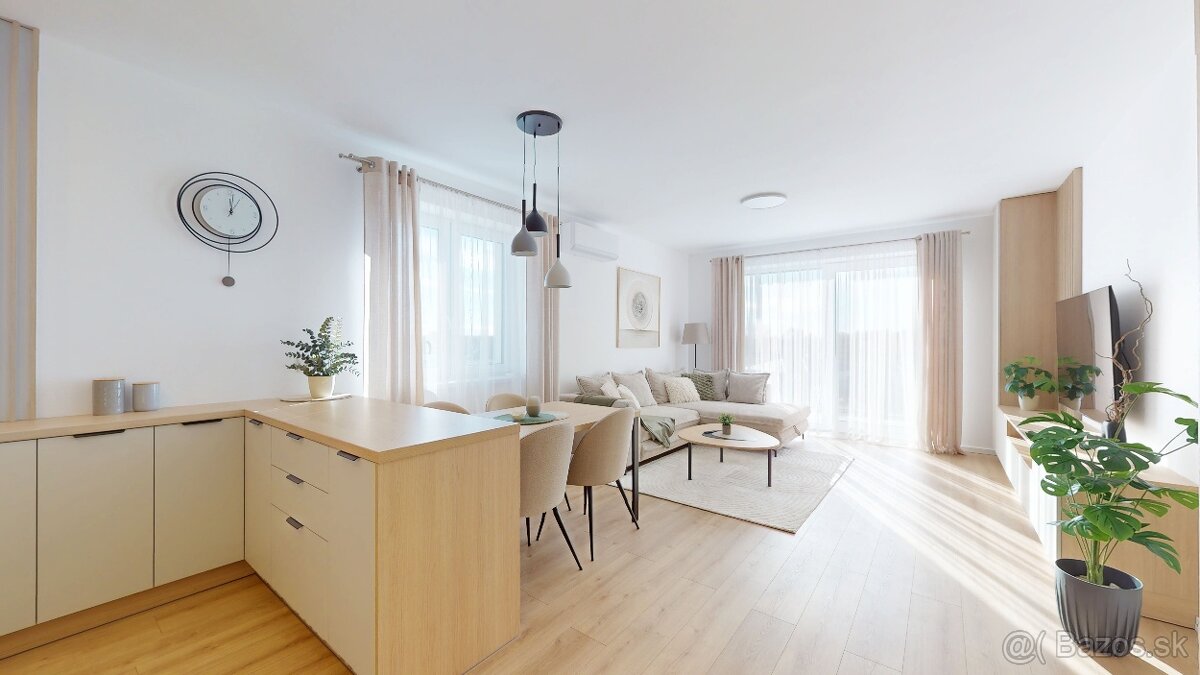 Slnečný, zariadený 2 izbový byt, parkovanie, novostavba - 2