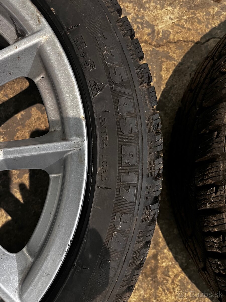 BMW 5x112 - 225/45 R17 - ZIMNÉ SUPER STAV - 2