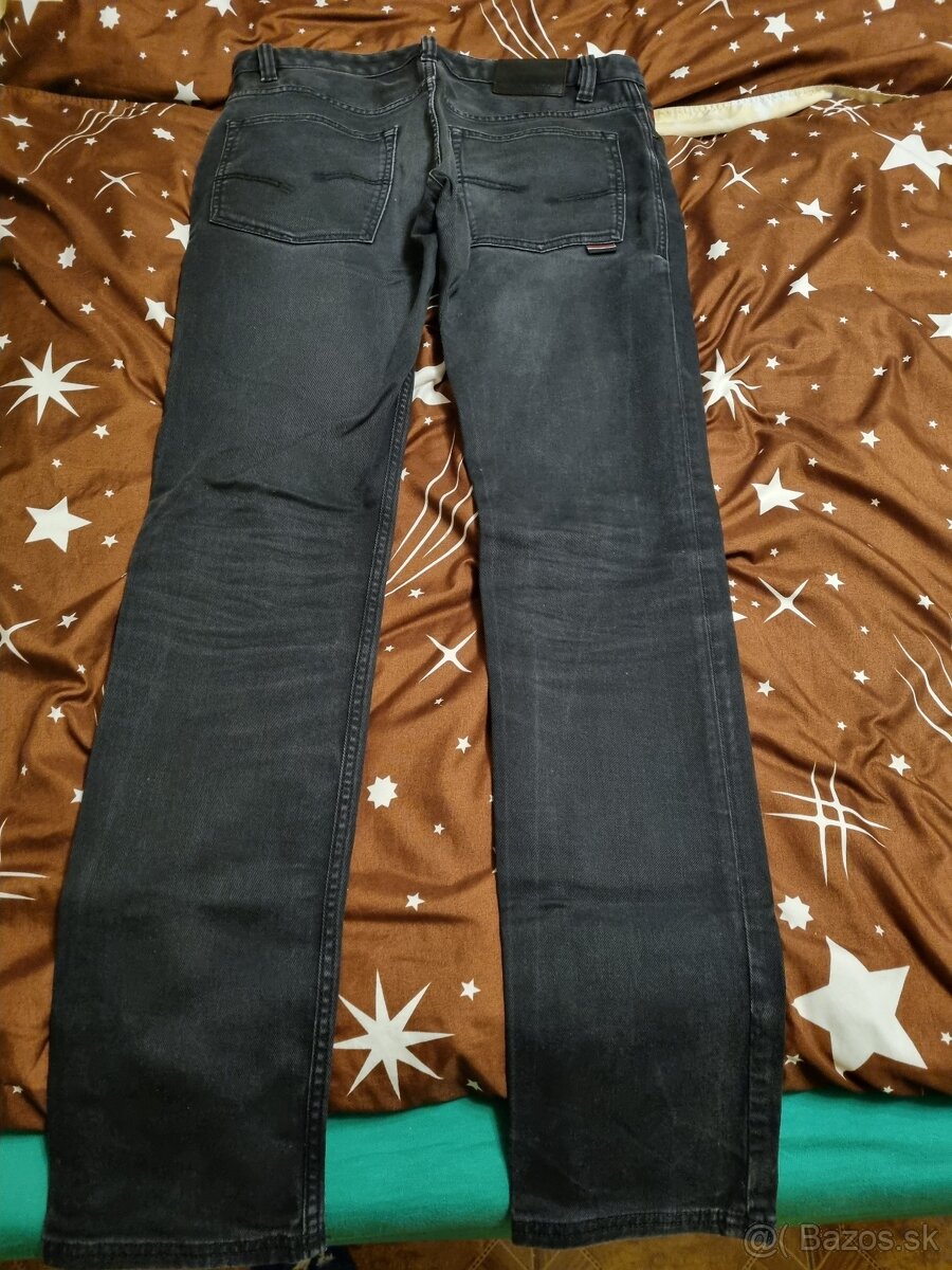 Jeans cierne strelson - 2