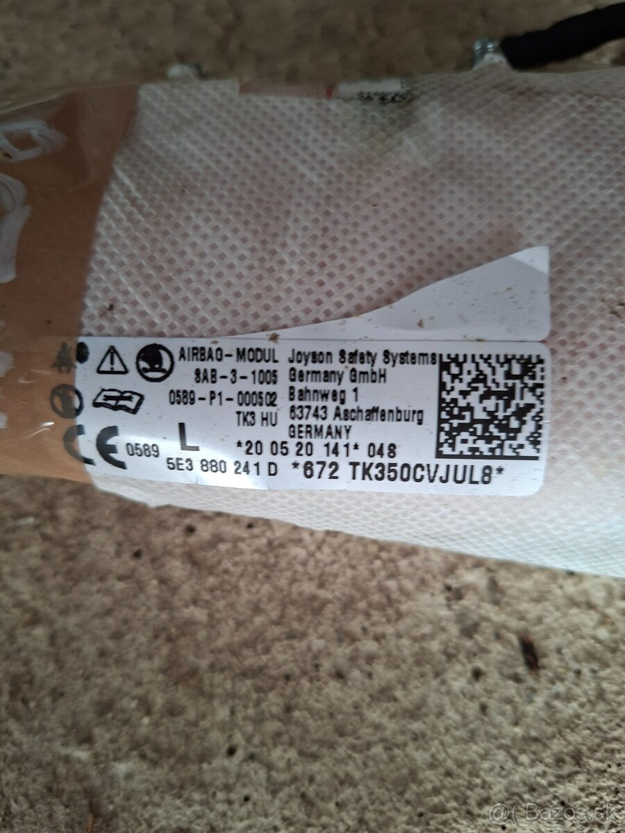 Soferov airbag do sedačky Škoda Octavia IV 4 2020 - 2