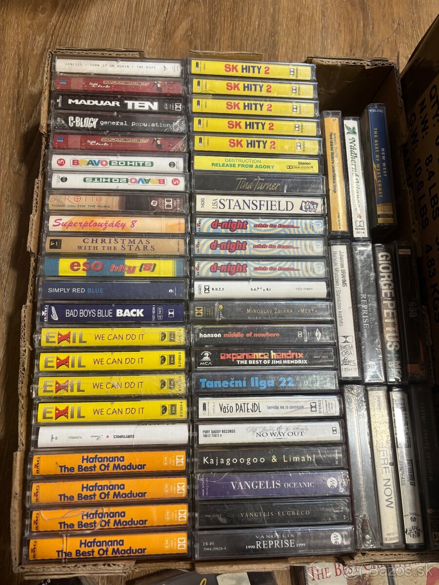 Originál zabalené aj nezabalené MC kazety - 2