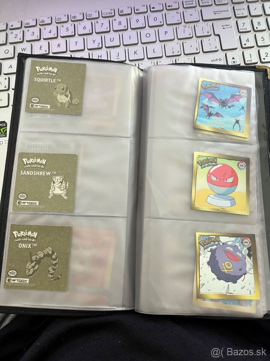 POKEMON 1999 FIRST EDITION stickers GOLD, SILVER, COMMON - 2