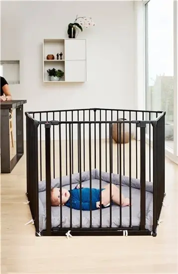 TOP ZĽAVA - Detská ohrádka Babydan čierna s matracom - 2