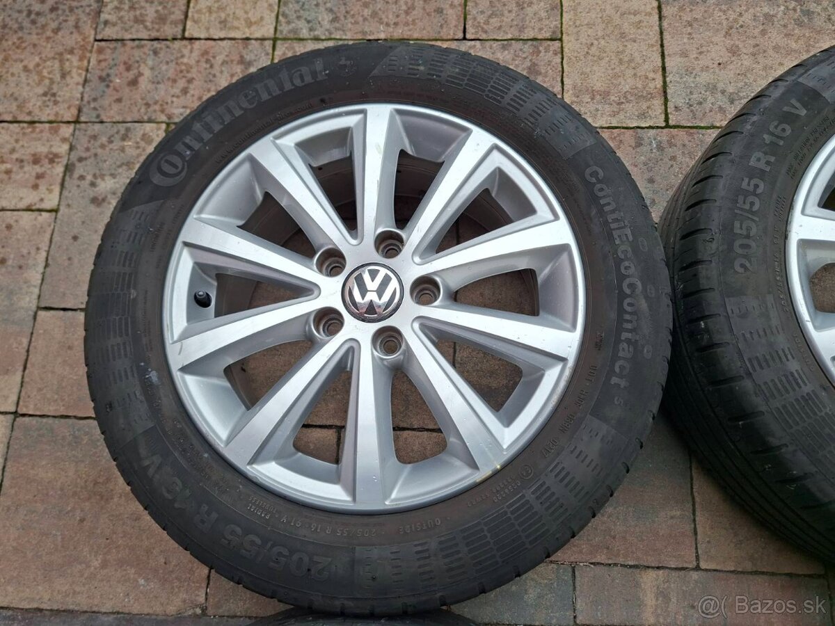 Orig. hliníkové disky VW R16, 5x112 - 2