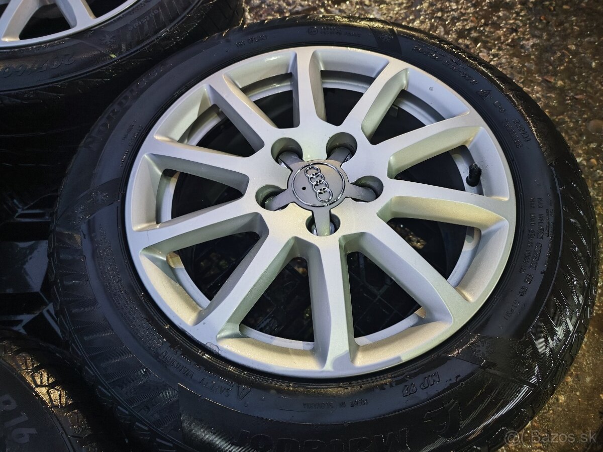 Alu sada =5x112 =orig. AUDI= s pneu= 205/60 R16 - 2