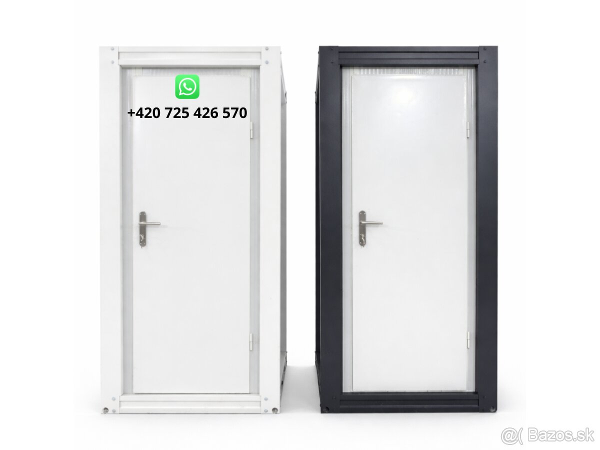 Sanitárný kontajner s jedným WC a umývadlom 120x120x228 cm - 2