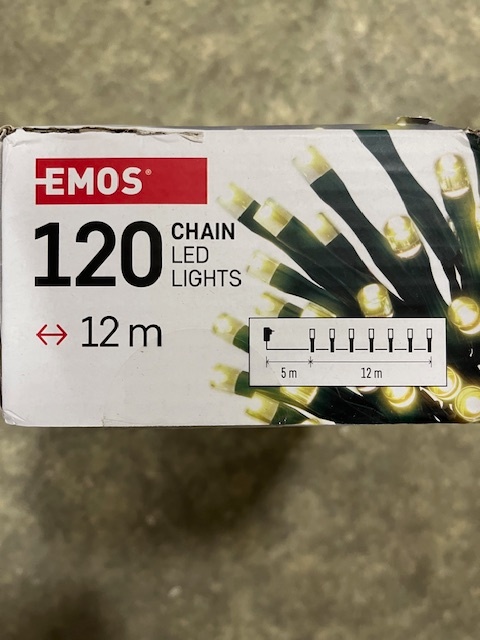 Led vianočná reťaz 12m - 2