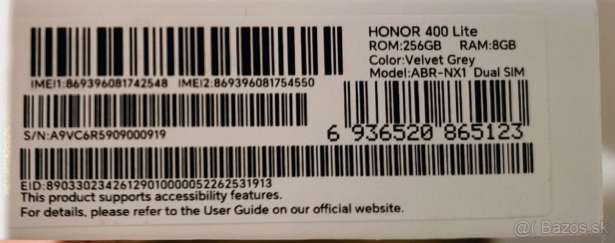 Honor 400 Lite 5G 8GB/256GB + reproduktor Honor Choice Pro - 2
