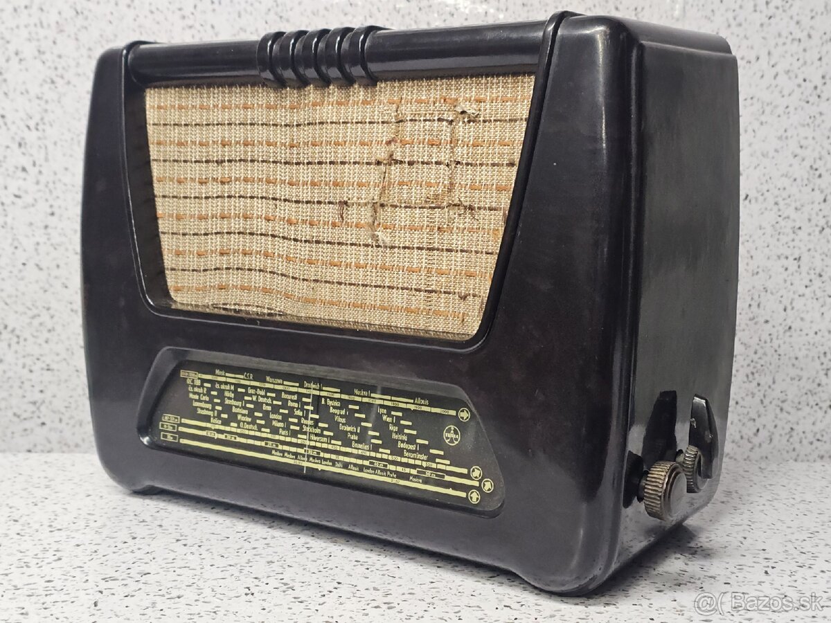 "Accord" 》Tesla 401U 》Starožitné elektronkové radio 》bakel - 2