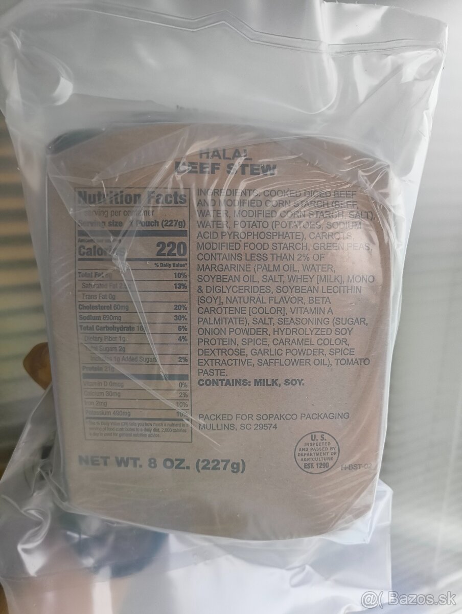 MRE Usa Army 🇺🇲 Halal edícia 🍝🍴 - 2