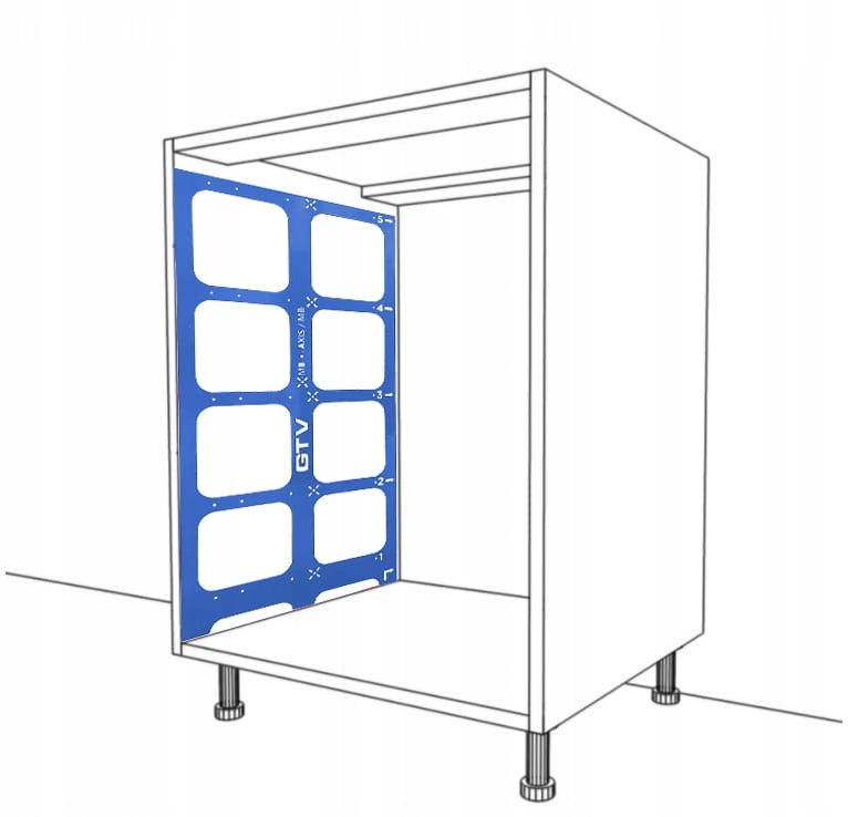 Montážna šablóna pre systémy AXISPRO a MODERNBOX - 2