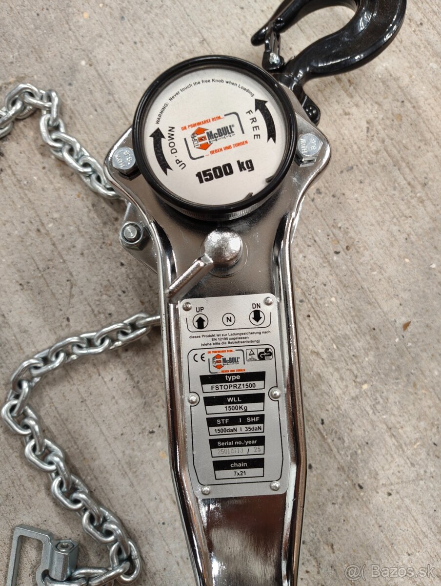 Predám rôzne reťazové, pákové zdviháky - Hupcuk - 2