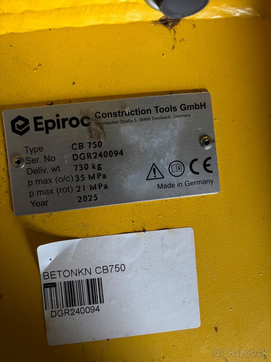 Demolačne kliešte Epirock CB750 - 2