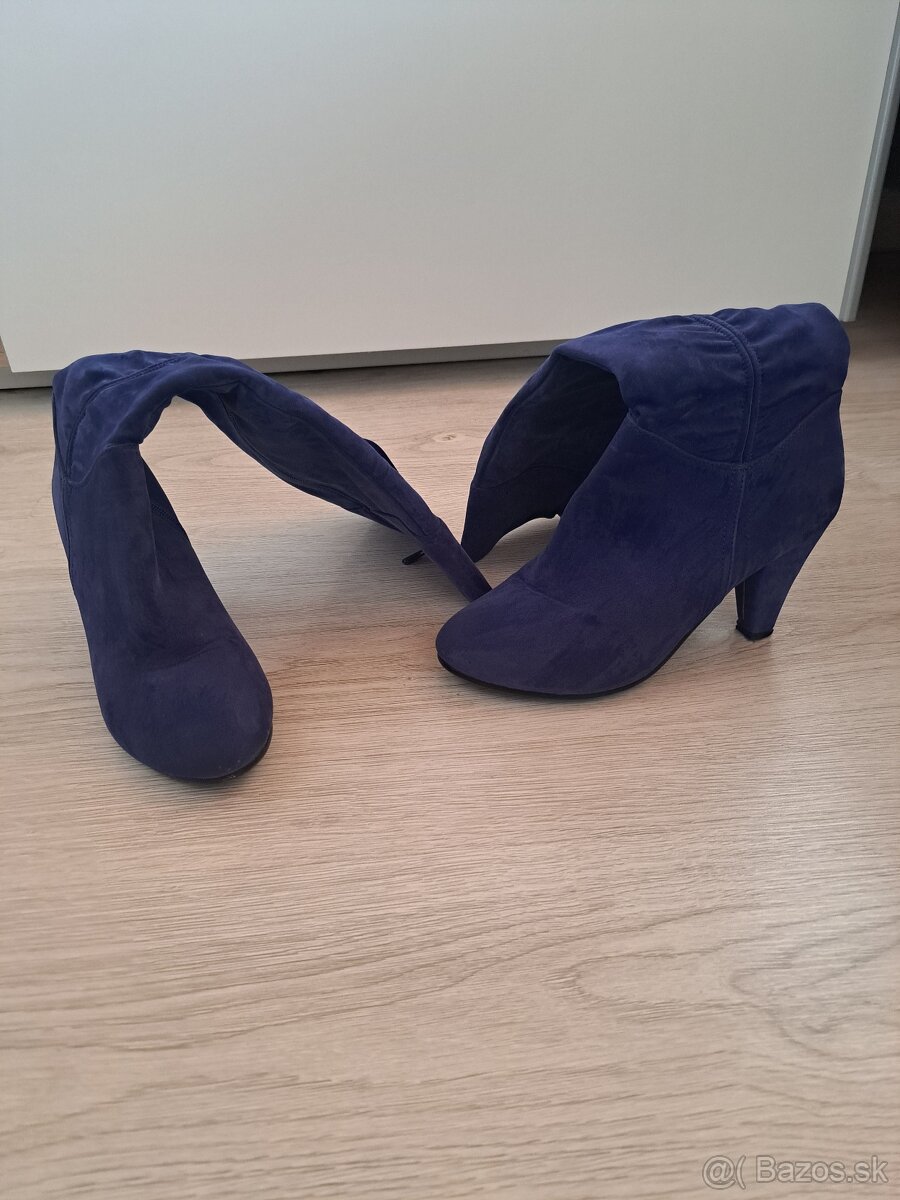 Čižmičky v krásnej modrej farbe - 2