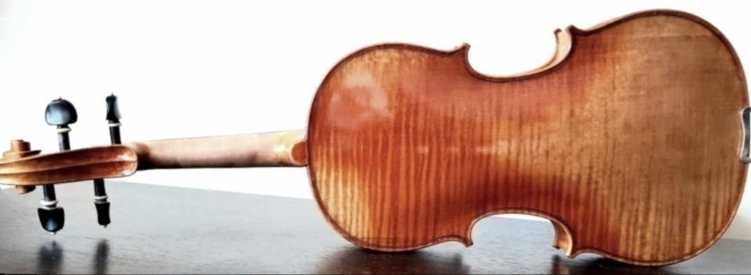 husle 4/4 model Stradivari ( gold-orange oil) - 2