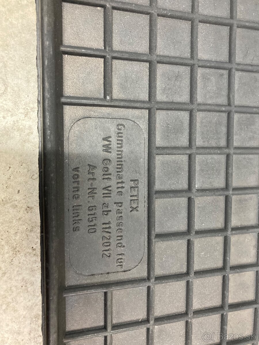 Gumené rohože Vw golf 7 - 2