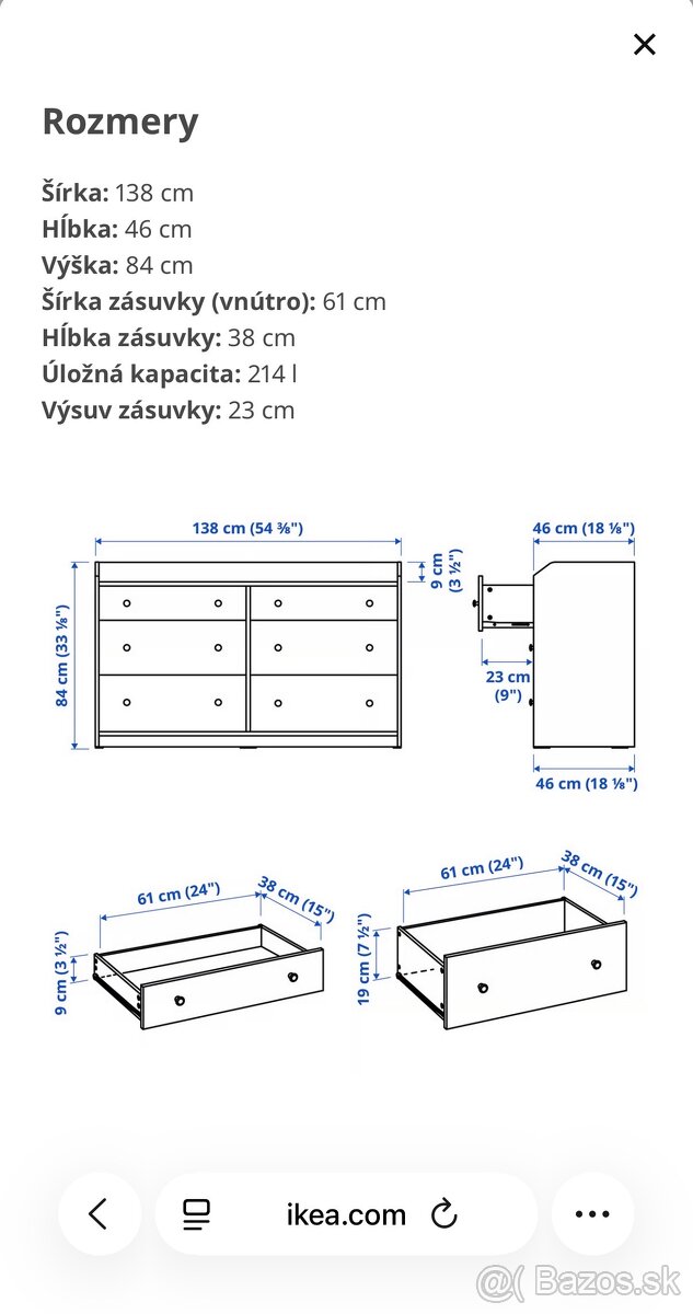 Komoda ikea Hauga - 2