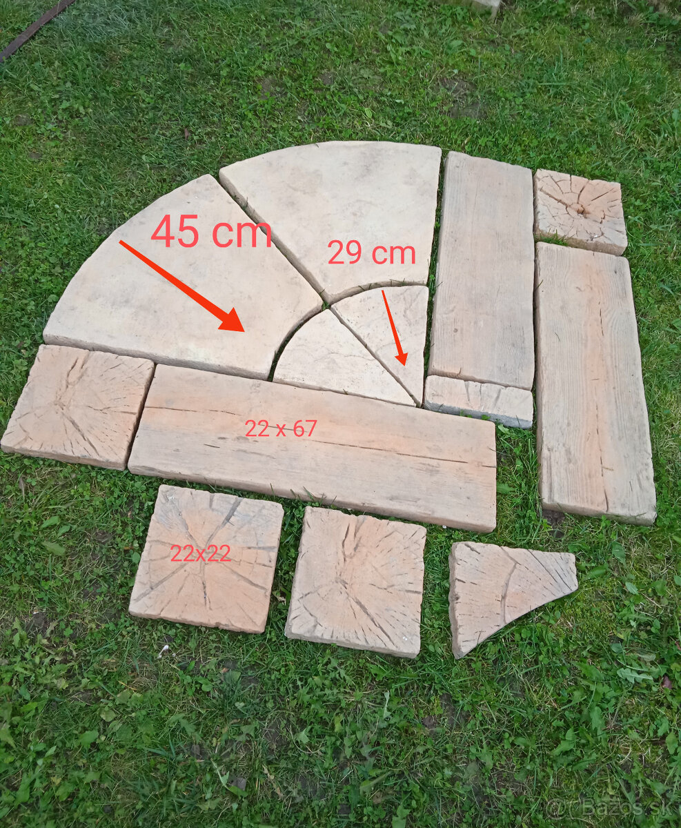 Betónová dlažba Stavebnica/Poloblúk - 2