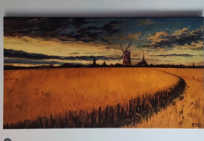 Ručne maľovaný obraz - olejomaľba - príroda - 2