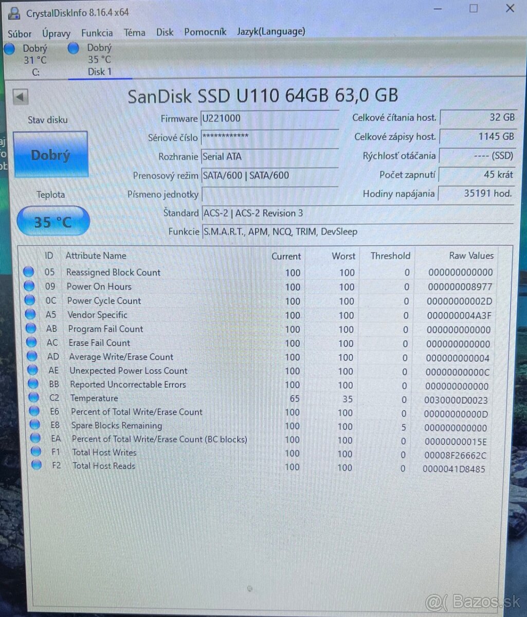 64GB SSD Sandisk - 2