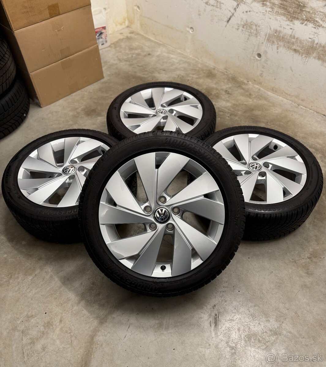 Zimná sada 5x112 R17 , 205/50/17 Golf Octavia A3 Passat - 2