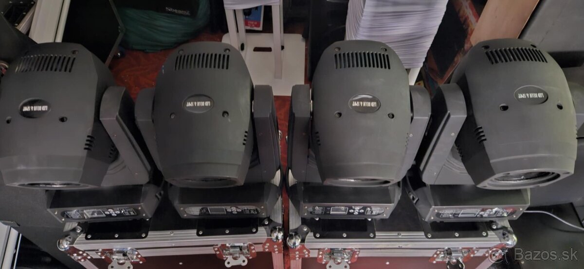 Predám 4x Moving Head 200w LED BSW - 2