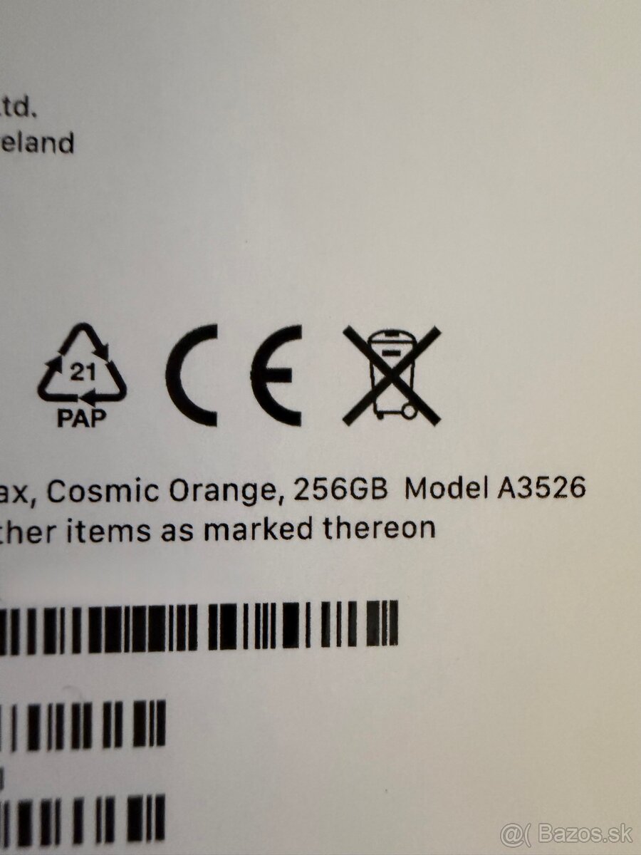 Predam nerozbaleny Iphone 17 pro max 256GB orange - 2