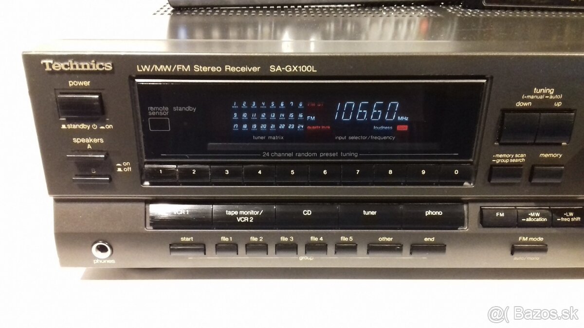265W Receiver TECHNICS SA-GX100 Loudness, vyroba Japan, AR22 - 2