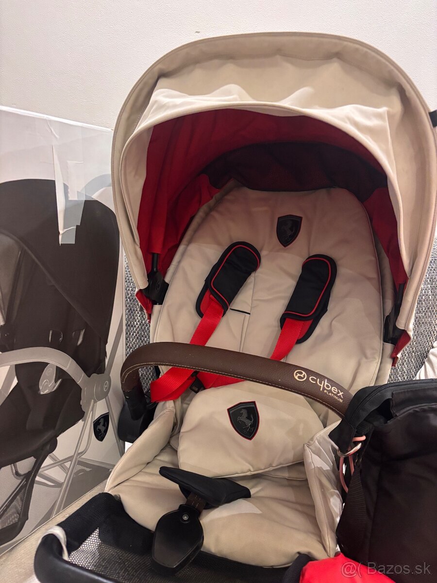 Konštrukcia a potah cybex mios 2.0 Ferrari silver grey - 2