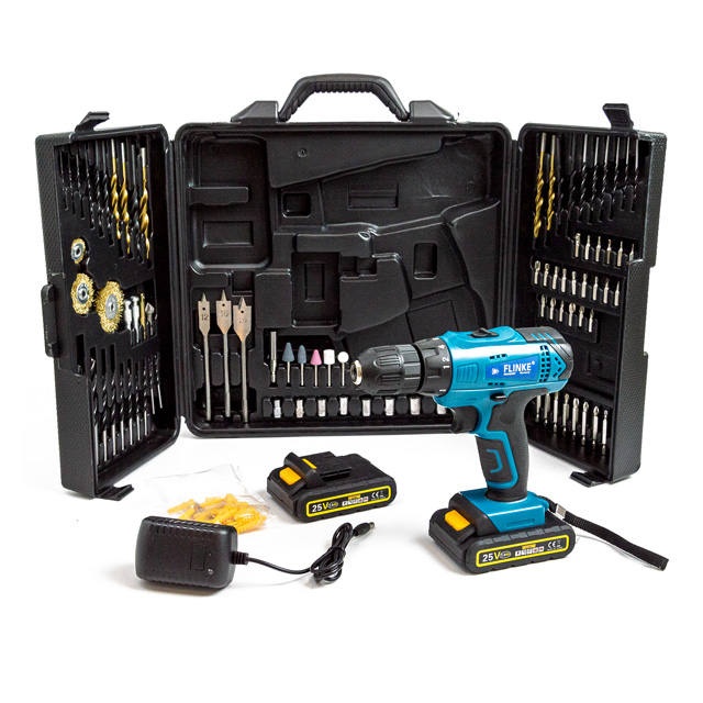 Aku vŕtačka Flinke 25V 150pcs - 2
