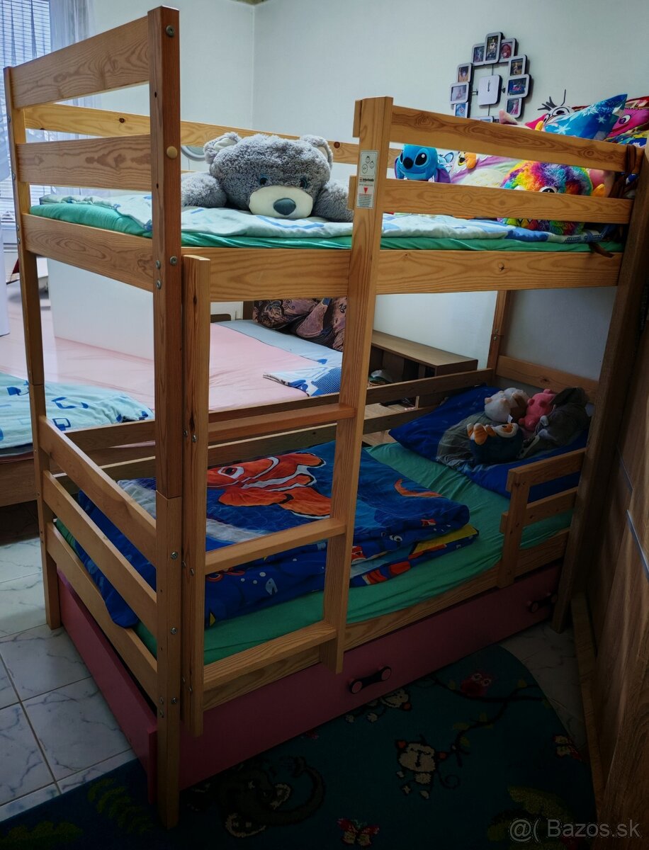 Predám poschodovú posteľ s matracmi - 2