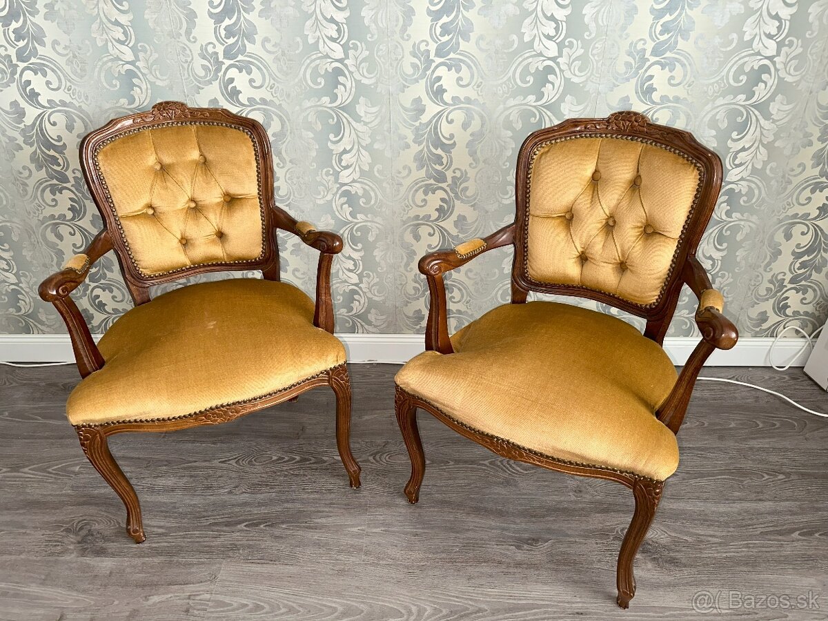 Predám dve Rustikálne / Retro stoličky - 2