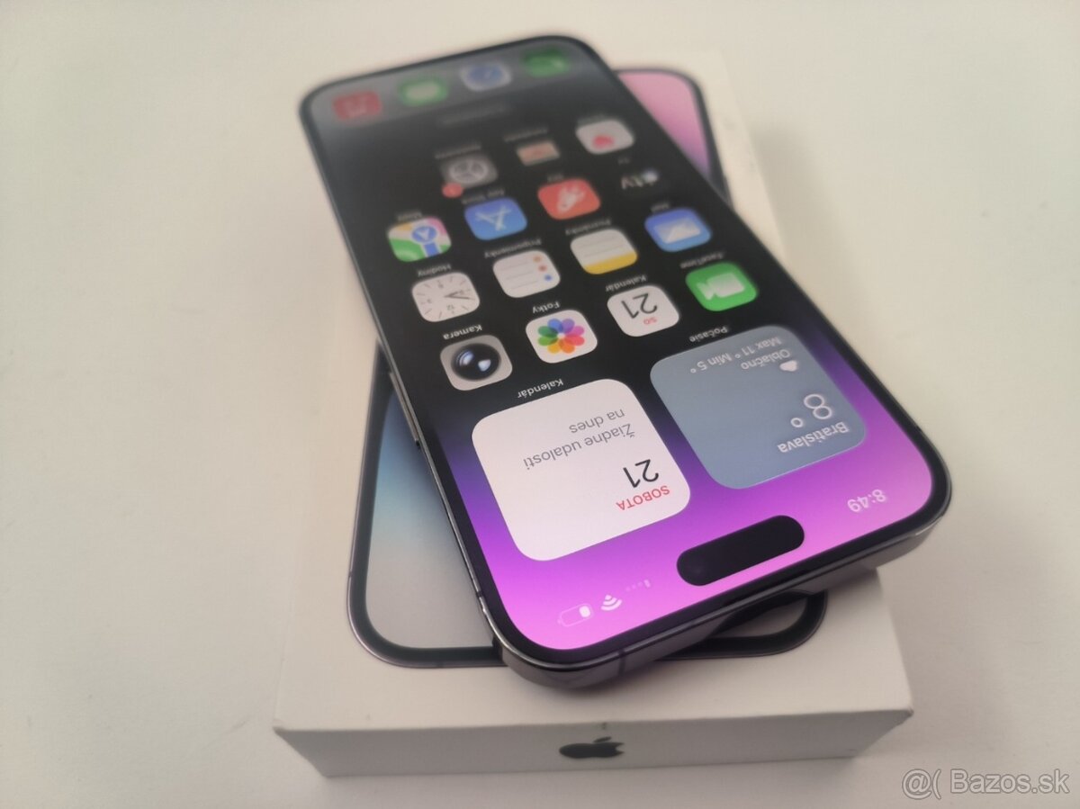 apple iphone 14 PRO MAX 1TB Purple / Batéria 86% - 2