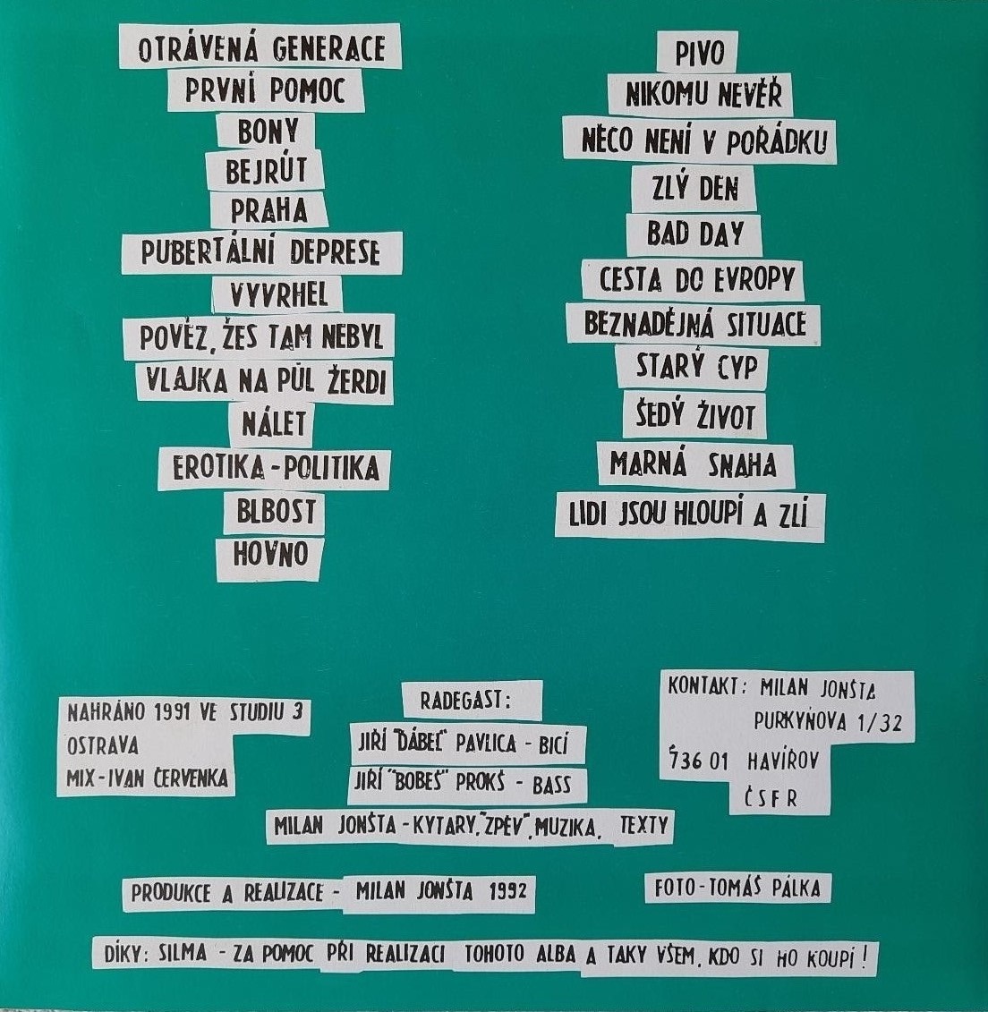 Radegast - Otrávená generace (LP) - 2