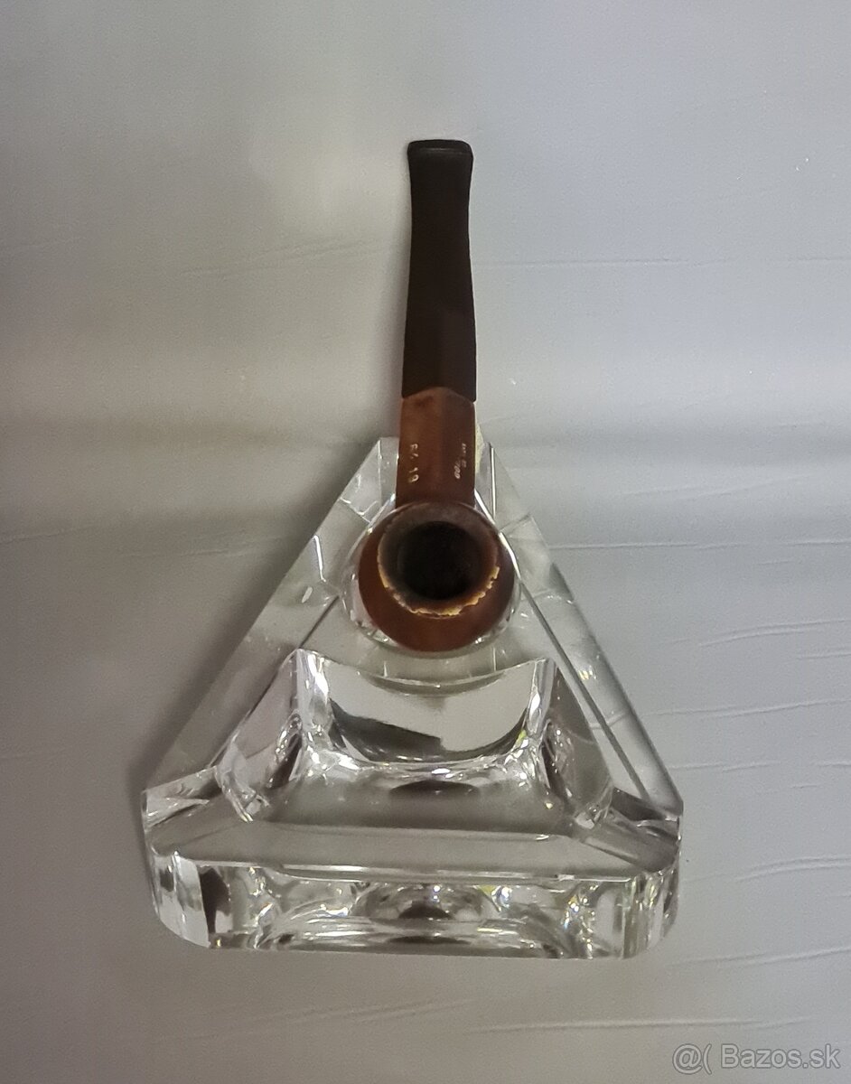 Sklenený stojan na fajku a popolník - 2