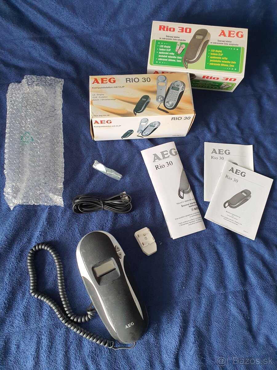Pevná linka - závesný tlačítkový telefón AEG Rio 30 - 2