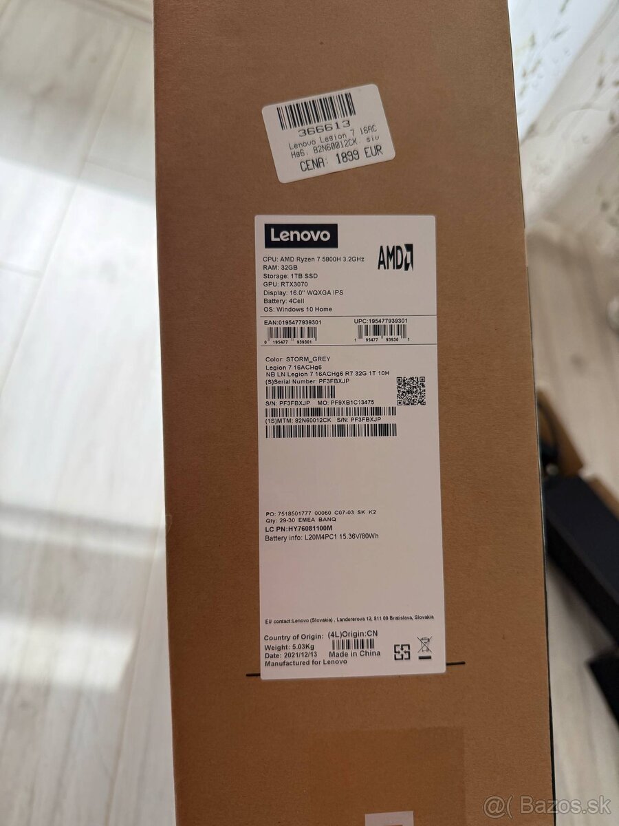 Lenovo Legion 7 16ACHg6 - 2