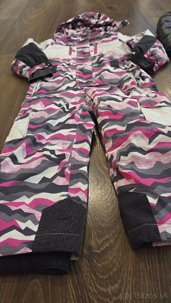 Zimný overal, zimné bundy dievčenské 116 - 2