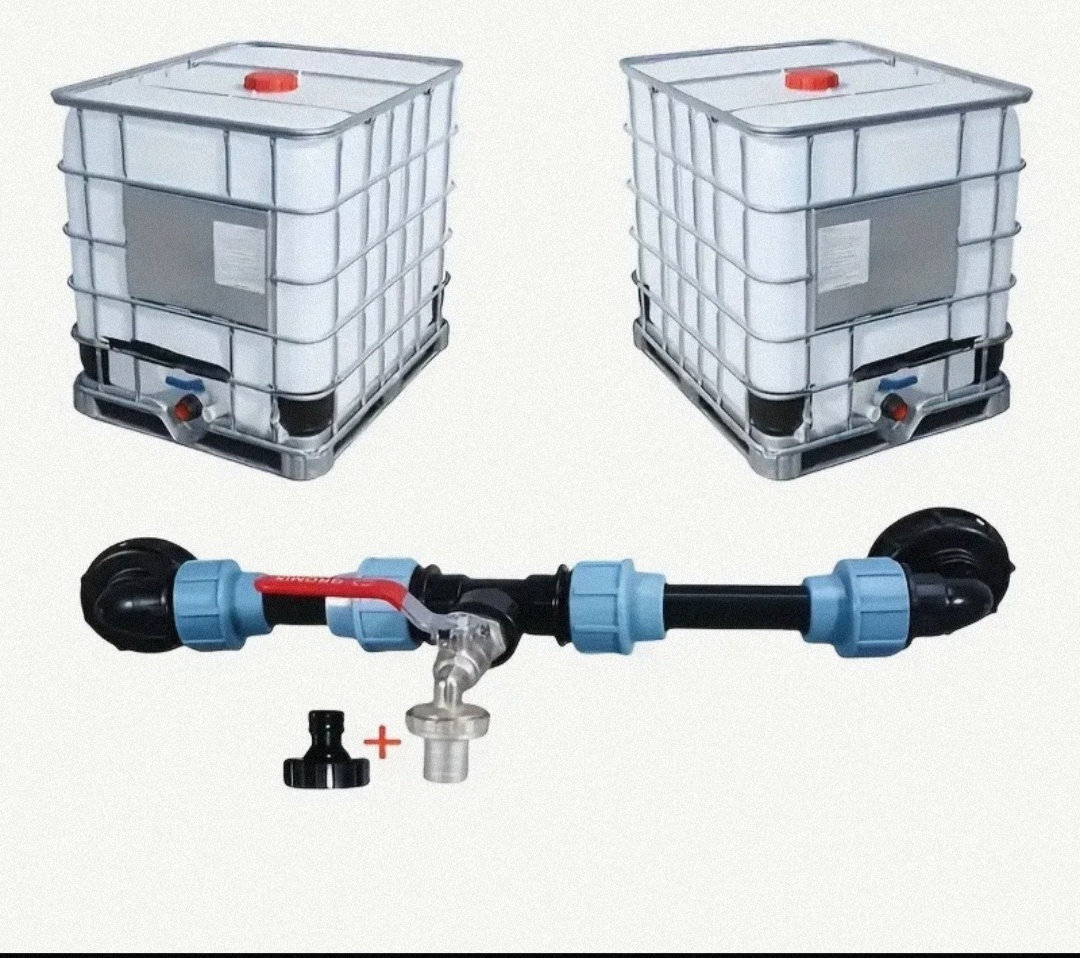 prepojenie 2ks IBC nádrží - 2