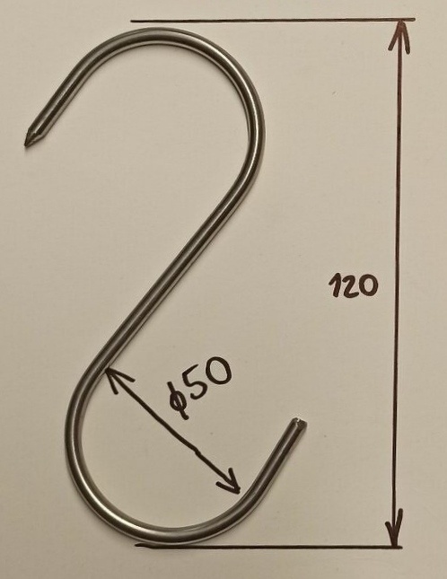 Nerezové háčiky do udiarne - 2