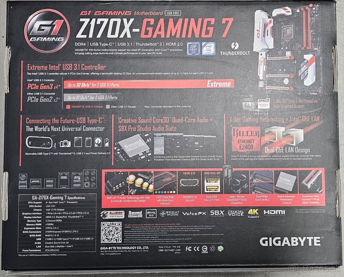 GIGABYTE Z170X - Gaming 7 - 2