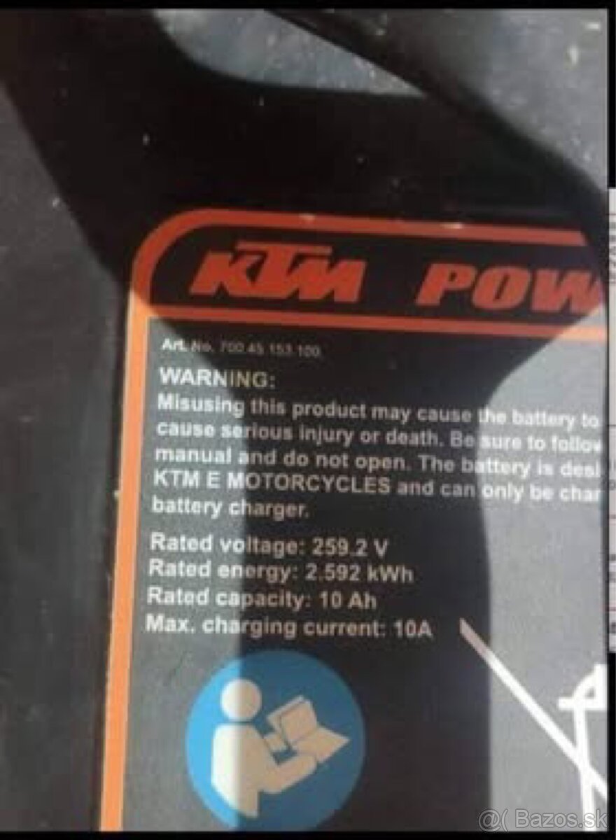 KTM PowerPack 2.6 kWh prevádzke od 2019 - 2