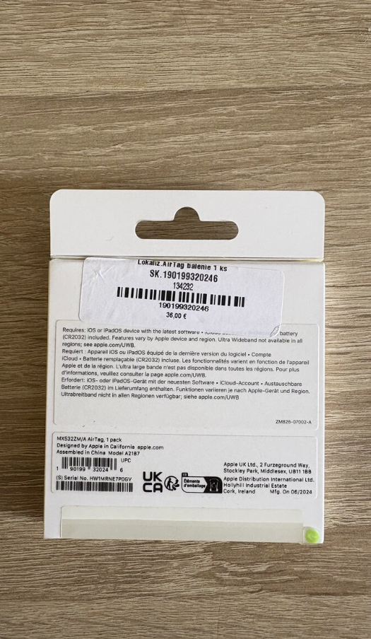 Apple airtag nový neotvorený - 2