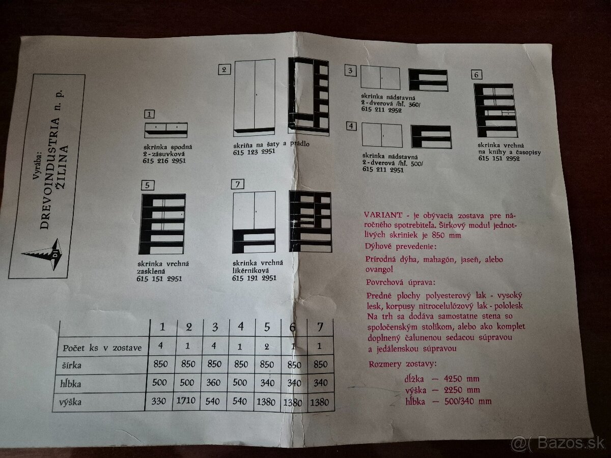 Obývacia stena Variant - 2