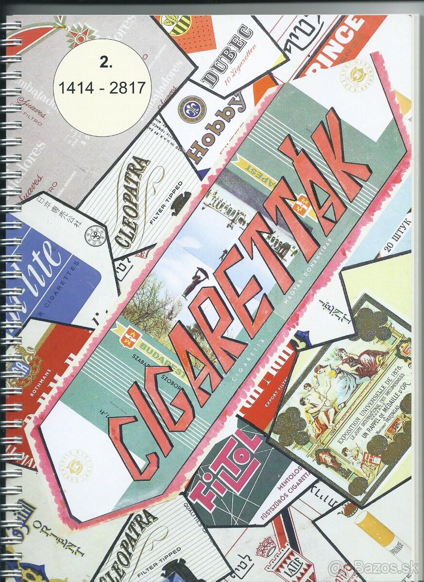 Katalóg starých cigariet (156 strán) - 2