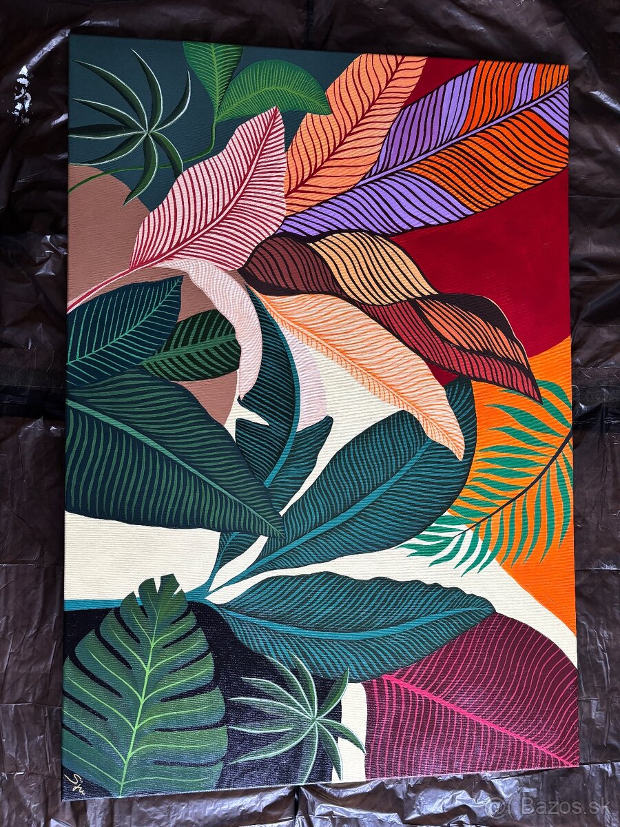 Akryl na plátne - ručne maľovaný - 2