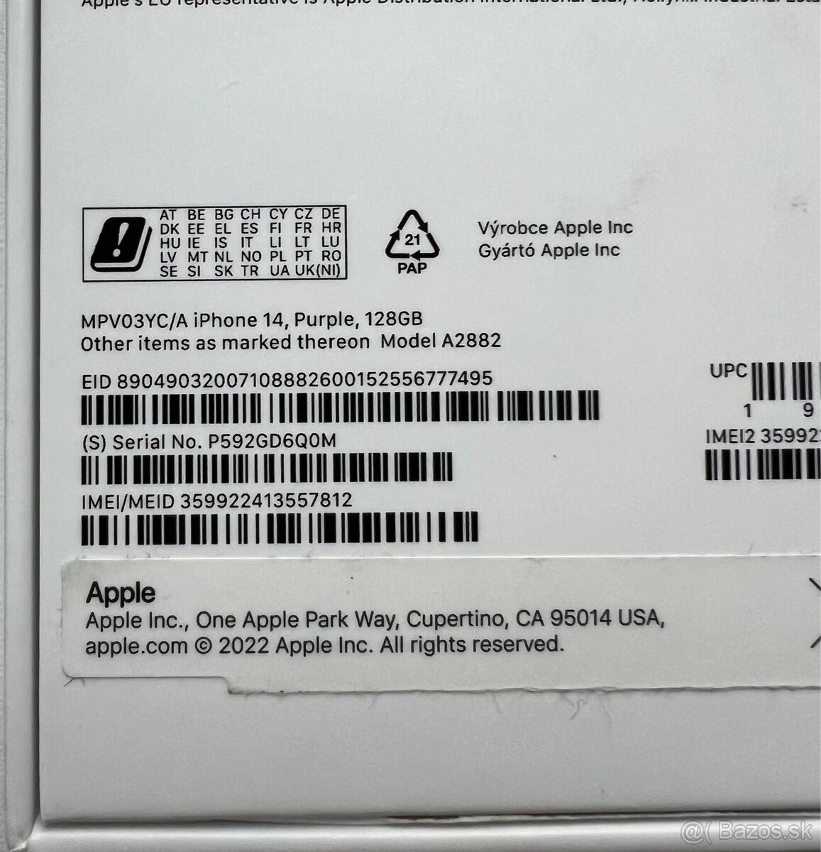 iPhone 14 purple 128GB - 2