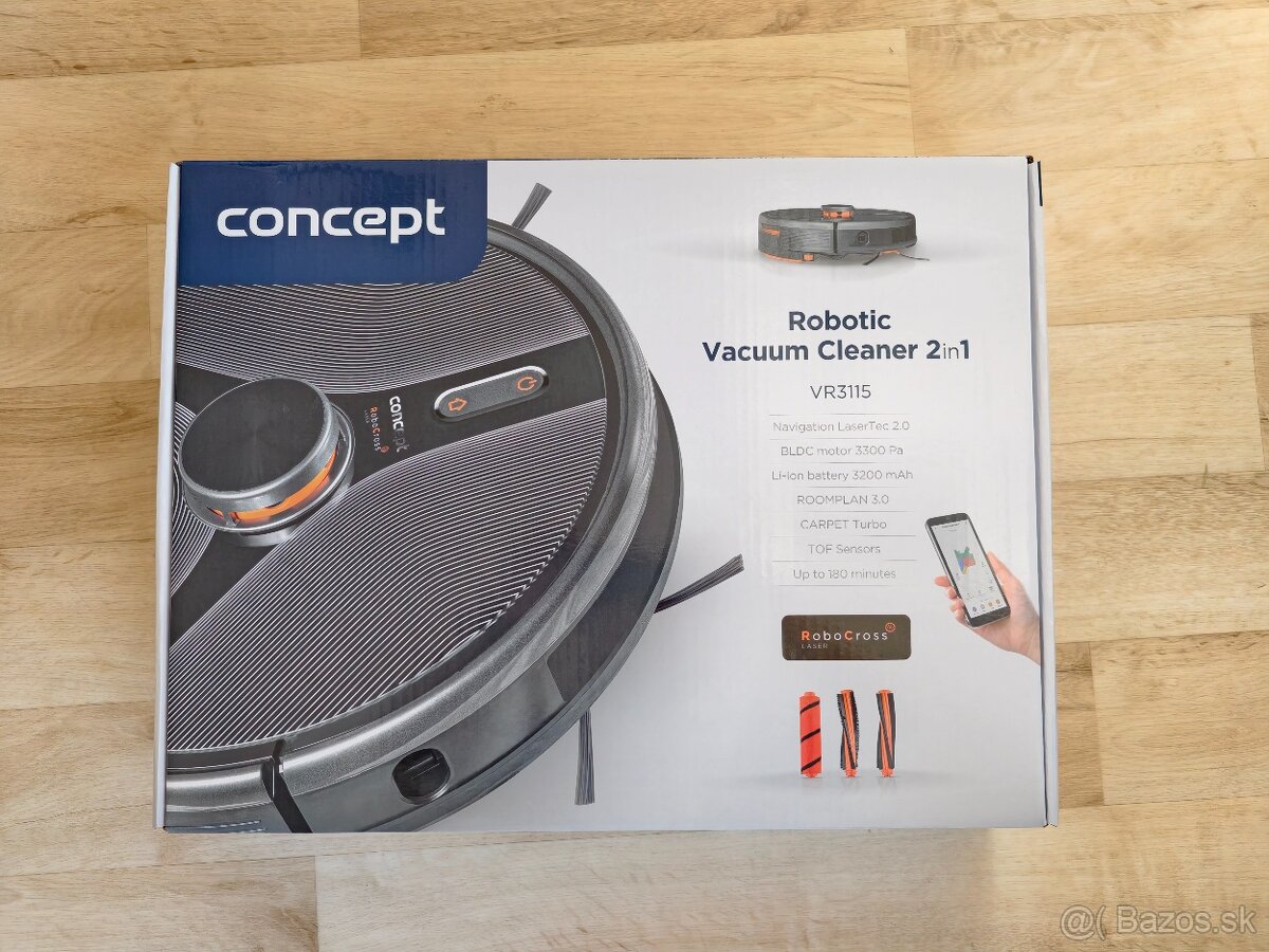 Robotický vysavač s mopem 2 v 1 RoboCross Laser VR3115 - 2