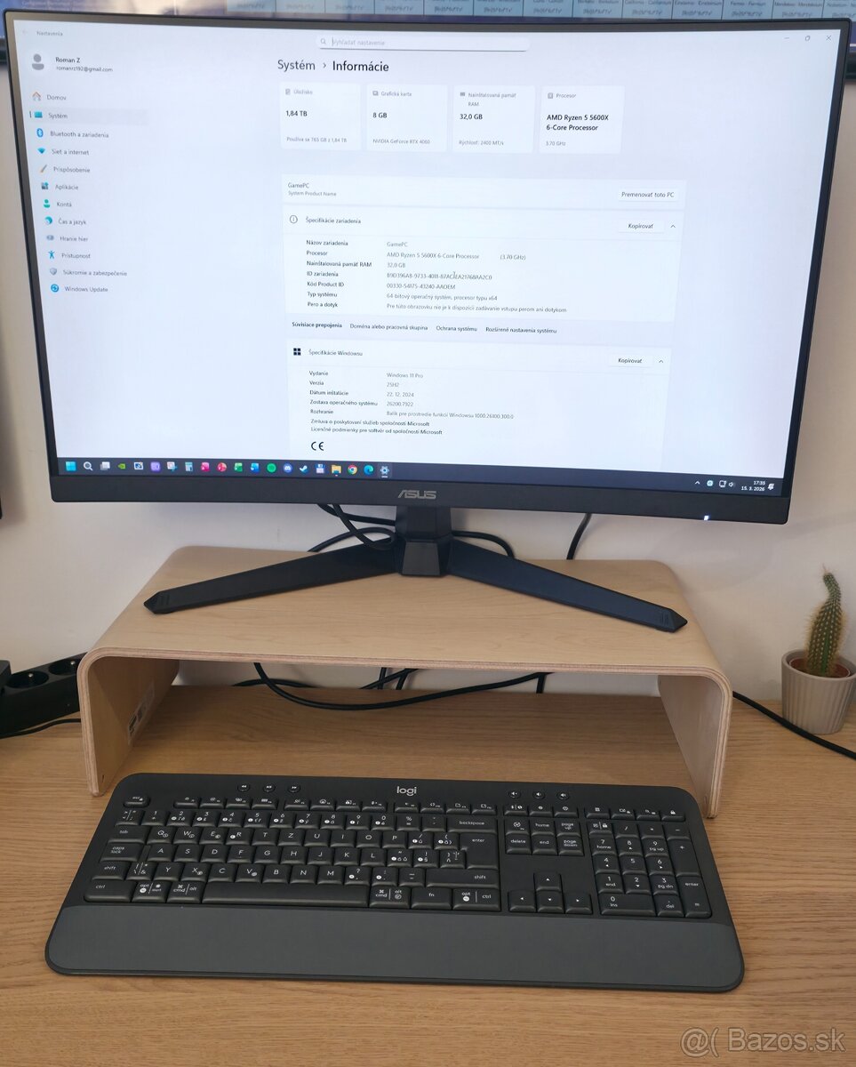 Herný PC RTX 4060 | Ryzen 5 5600X | 32GB RAM - 2